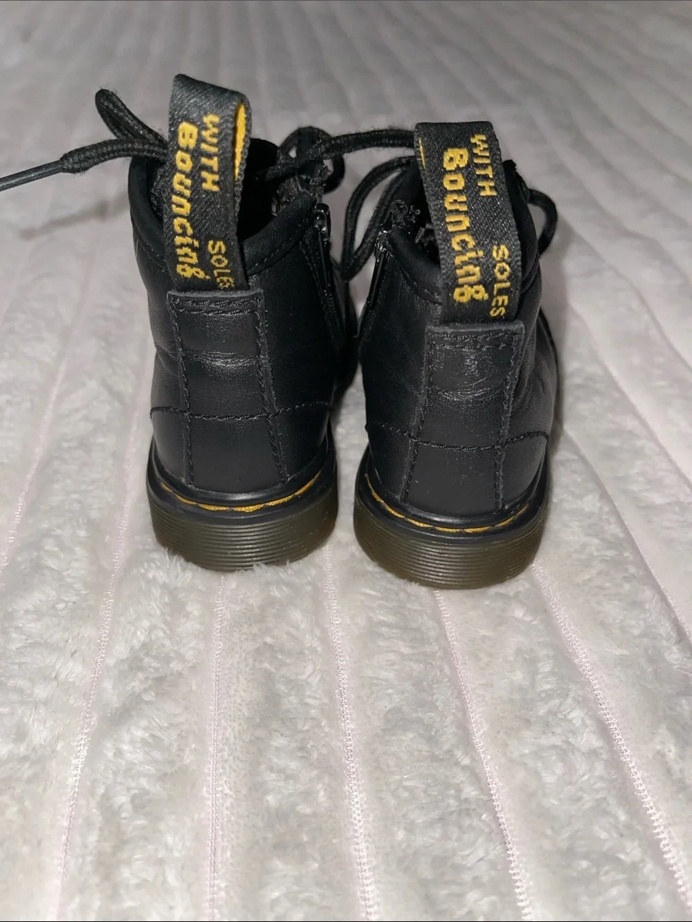 Dr. Martens 1460 Toddler Black Leather Lace-Up Boots | Size 6
